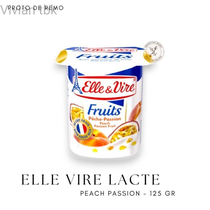 

vv Elle Vire Dessert Lacte | Yogurt Fruits 125gr - Apricot