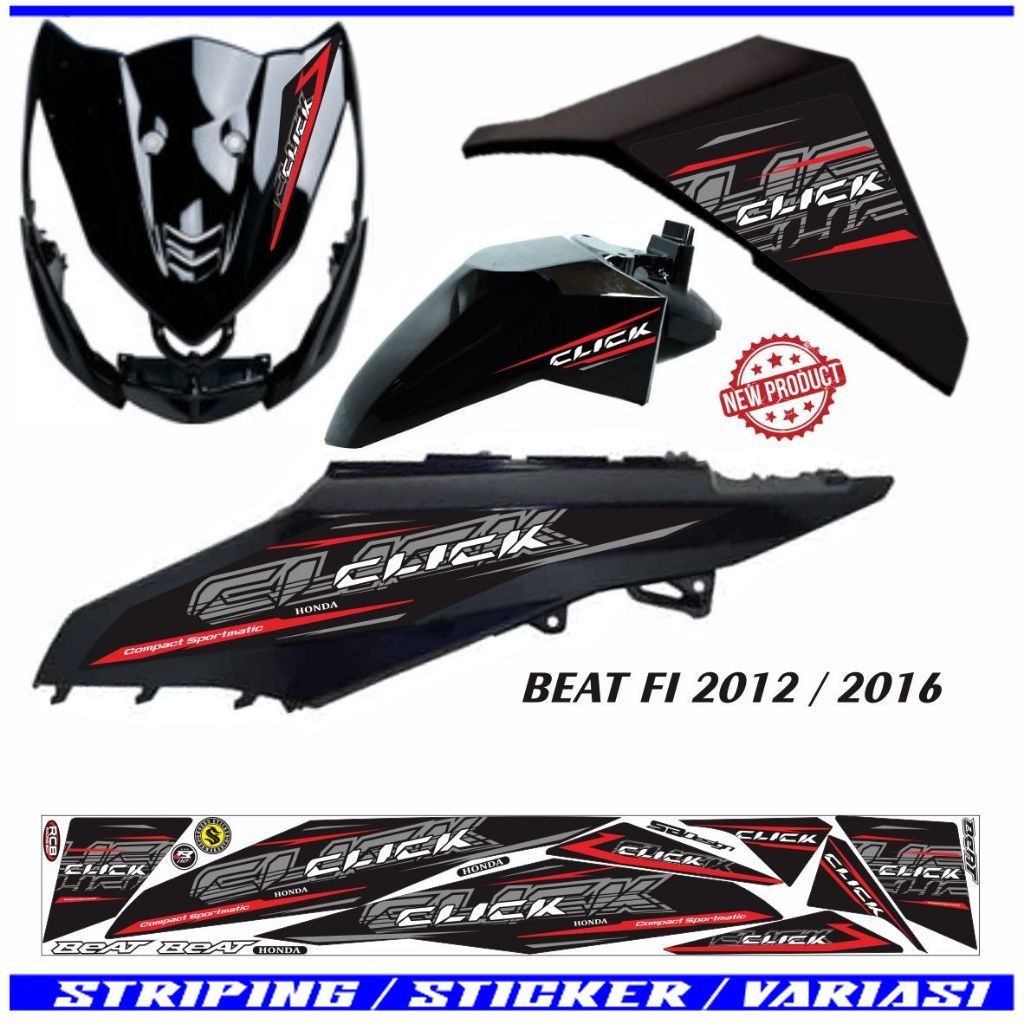 VARIASI STRIPING BEAT FI 2014 / STIKER BEAT FI 2015 STRIPING VARIASI TERLARIS