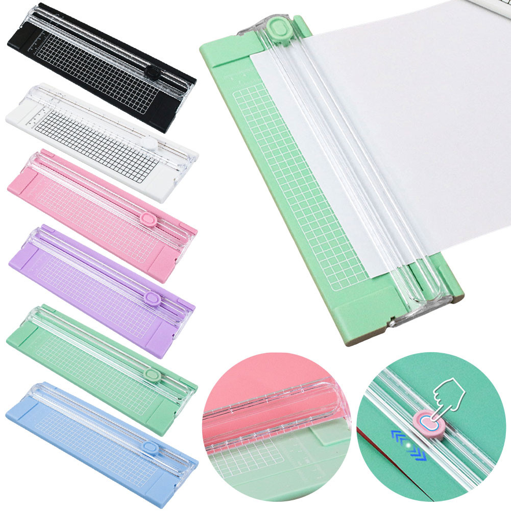 

Scrapbook Cutting Mat Machine with Pull-out Ruler A4 Paper Photo Trimmers Cutter Photo Labels Paper Cutting Tool Office Supplies