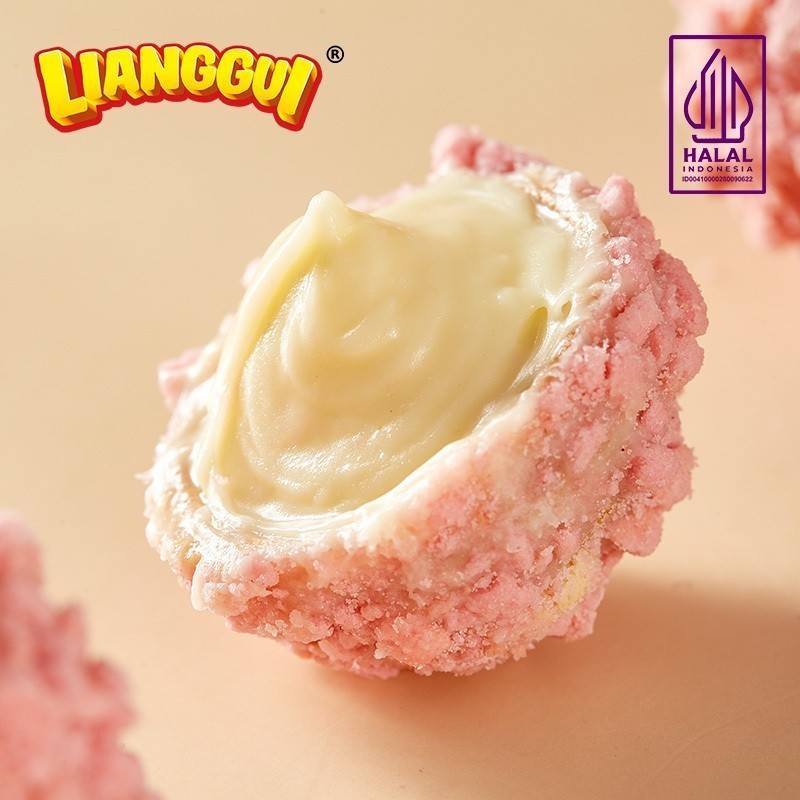 

[Makanan viral halal unik]LIANGGUI Burst Choco Ada 3 rasa (Strawberry、Chocolate、Coconut) Coklat renyah Yang manis Bola coklat Coklat isi permen yang diisi makanan ringan kantor Cemilan santai makanan pesta makanan muslim