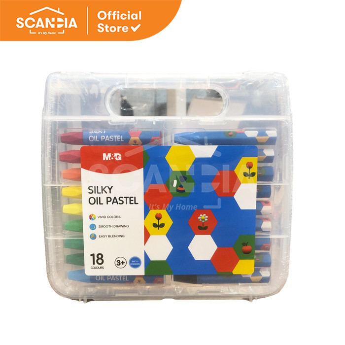 

SCANDIA Krayon Oil Pastel Silky 18 Colors Y3319 (AGM900J9)