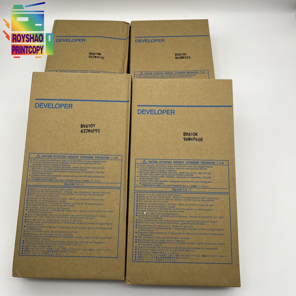 DV610 Developer for Konica Minolta Bizhub C5501 C6501 C6500 C6000 C7000 1100g/Bag CMYK Iron Powder D