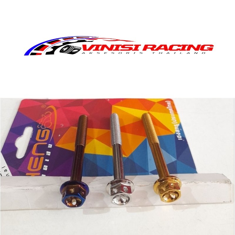 baut baud probolt flower derat ulir 12 panjang 7cm M8x70 heng original thailand