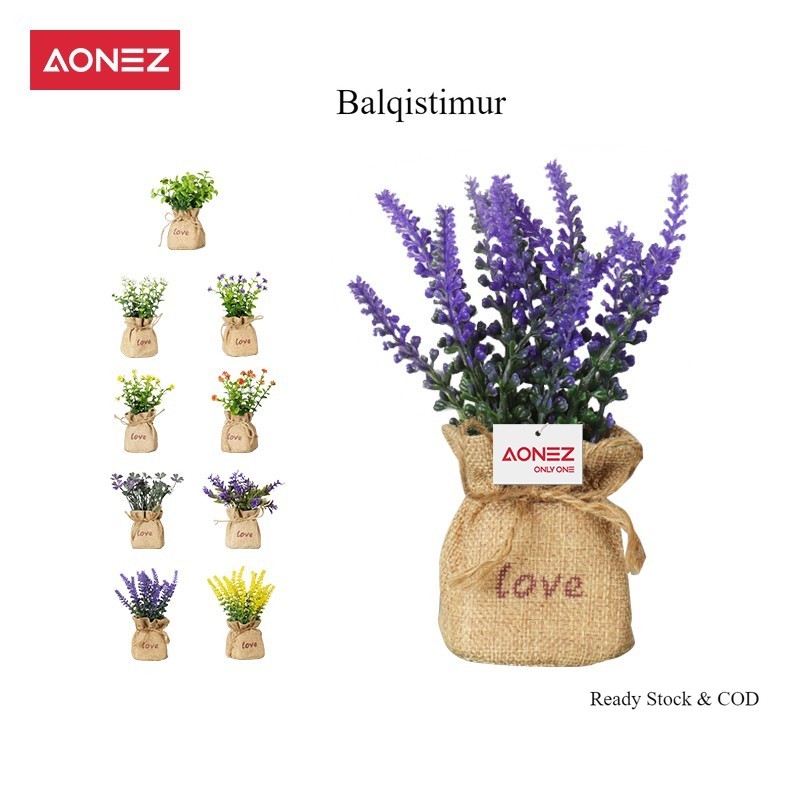BALQIS BUNGA PINTAR DEKSTOP TANAMAN BUNGA BUATAN MINI POT BUNGA WEDDING PARTY KEREN READY STOCK COD