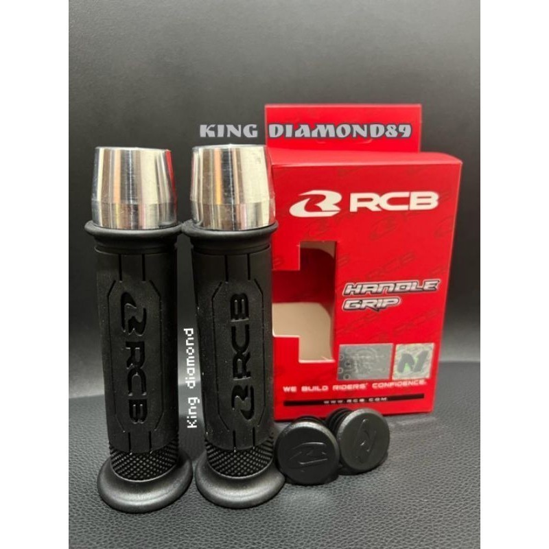 Handgrip RCB HG 77 Handgrip Rcb Original + Jalu Stang Pcx Chrome Universal Handgrip Motor Beat Handg