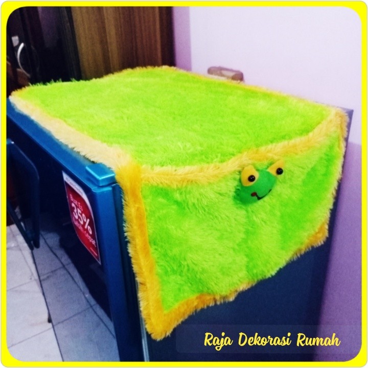 Taplak kulkas karakter / Taplak kulkas bulu Rasfur Dn Collection 97 motif doraemon kitty keropi