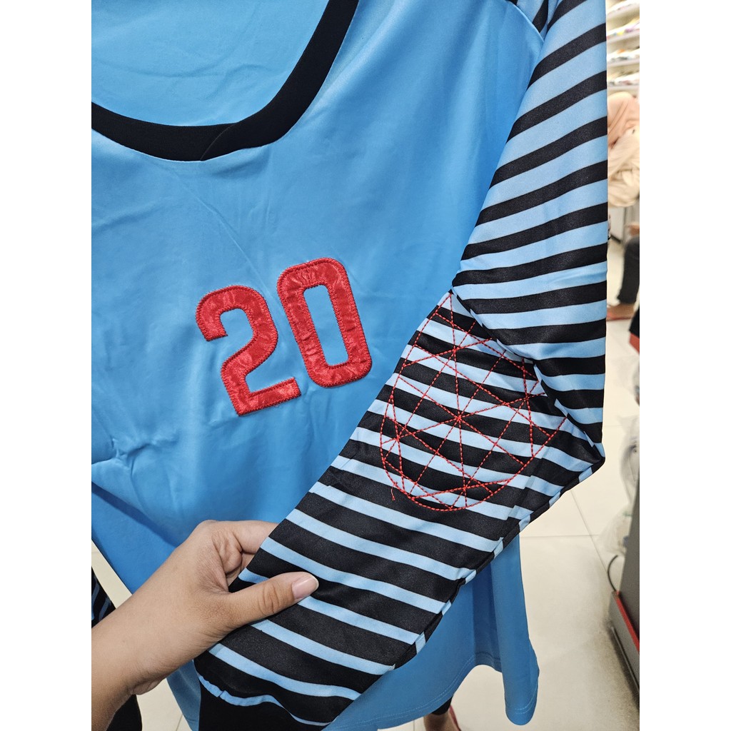 BAJU KIPER LENGAN PANJANG BOLA KAKI DENGAN BUSA