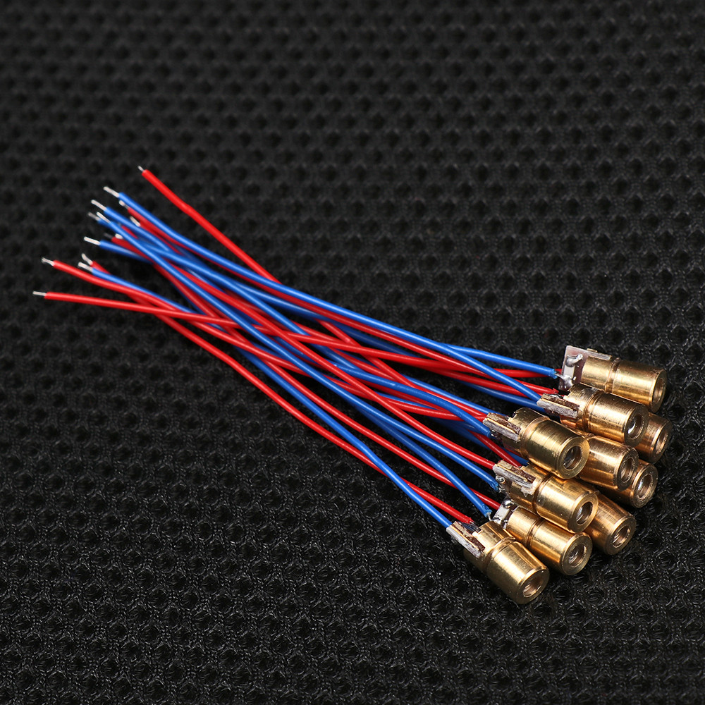 1/3/5/10pcs High quality Mini Laser diode 650nm 6mm 3/5V 5 million watt Adjustable Laser Dot Diode M