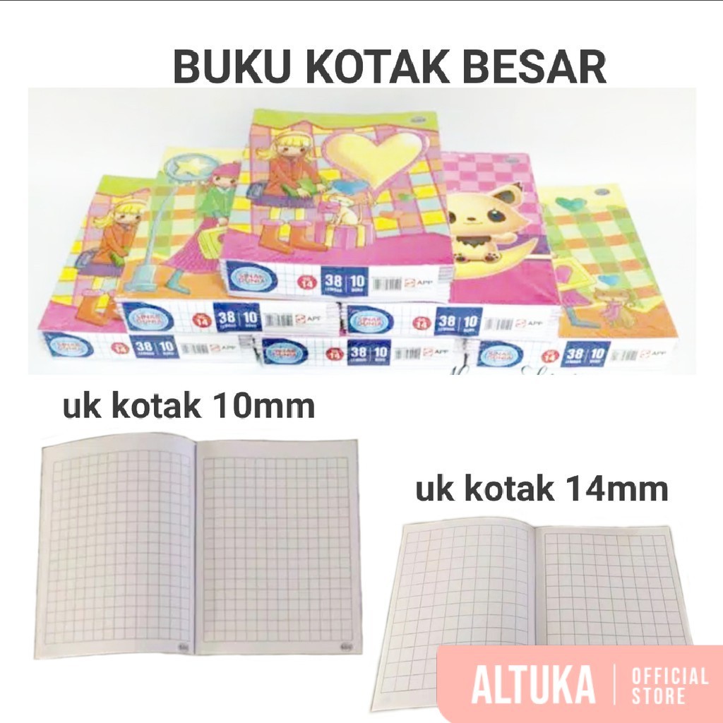 

Buku Kotak Besar Tanggung Kecil 38 lembar Sinar Dunia