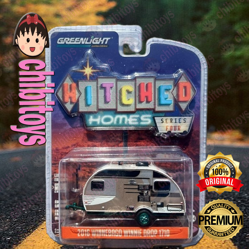 Greenlight Green Machine Hitched Homes 4 2016 Winnebago Winnie Drop 1710 Travell Trailer Original