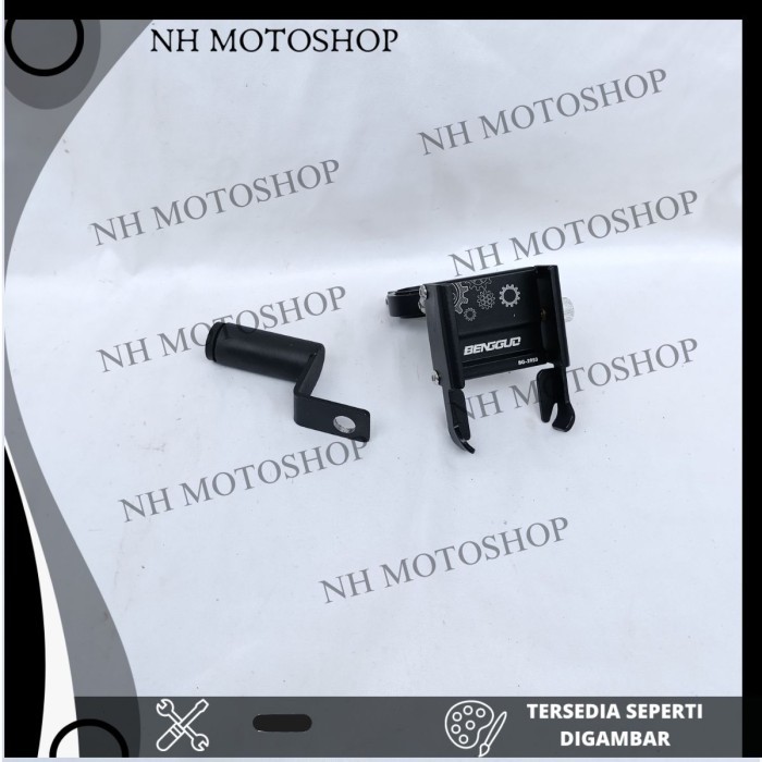 PAKET HOLDER GPS HP NMAX AEROX LEXI VARIO BEAT SCOOPY REVO SUPRA SPION PHONE HOLDER BG ALUMUNIUM STA