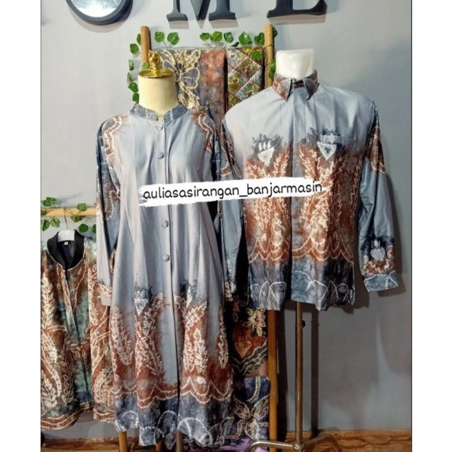 [SALE][HOT] Baju Sasirangan Couple Tunik & Kemeja || Sasirangan Couple modern