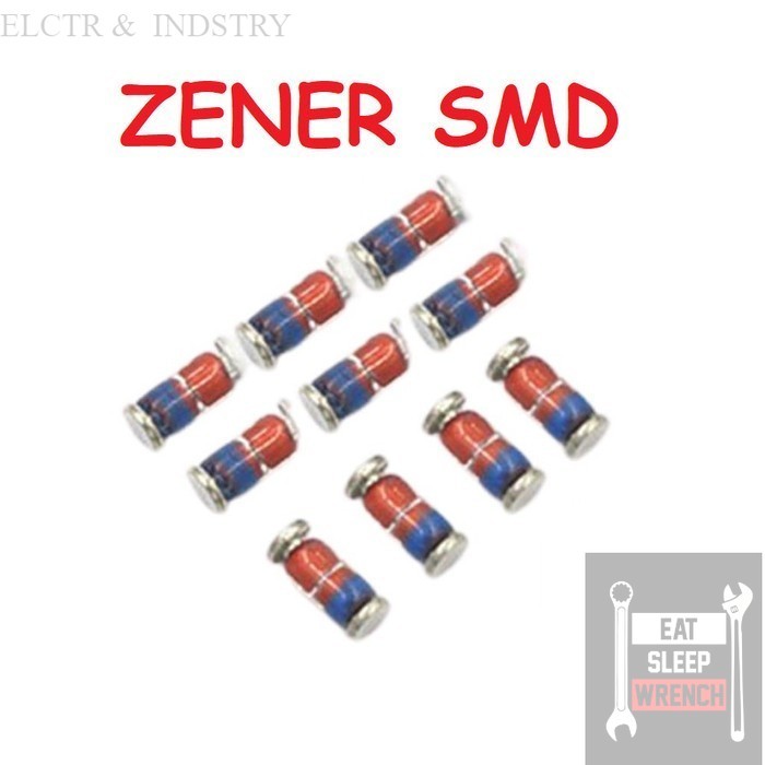 DIODA ZENER 24V 0,5W Diode 24V ZMM24V SOD80C SMD SMT Transistor IC dan Konduktor