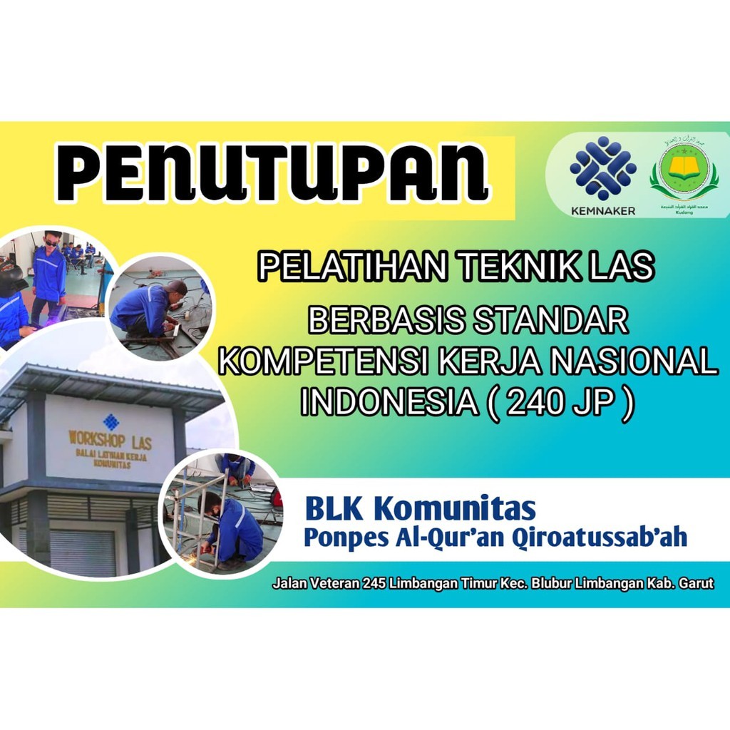 Spanduk Penutupan Pelatihan Custom 3x2 m - CingWangPrint