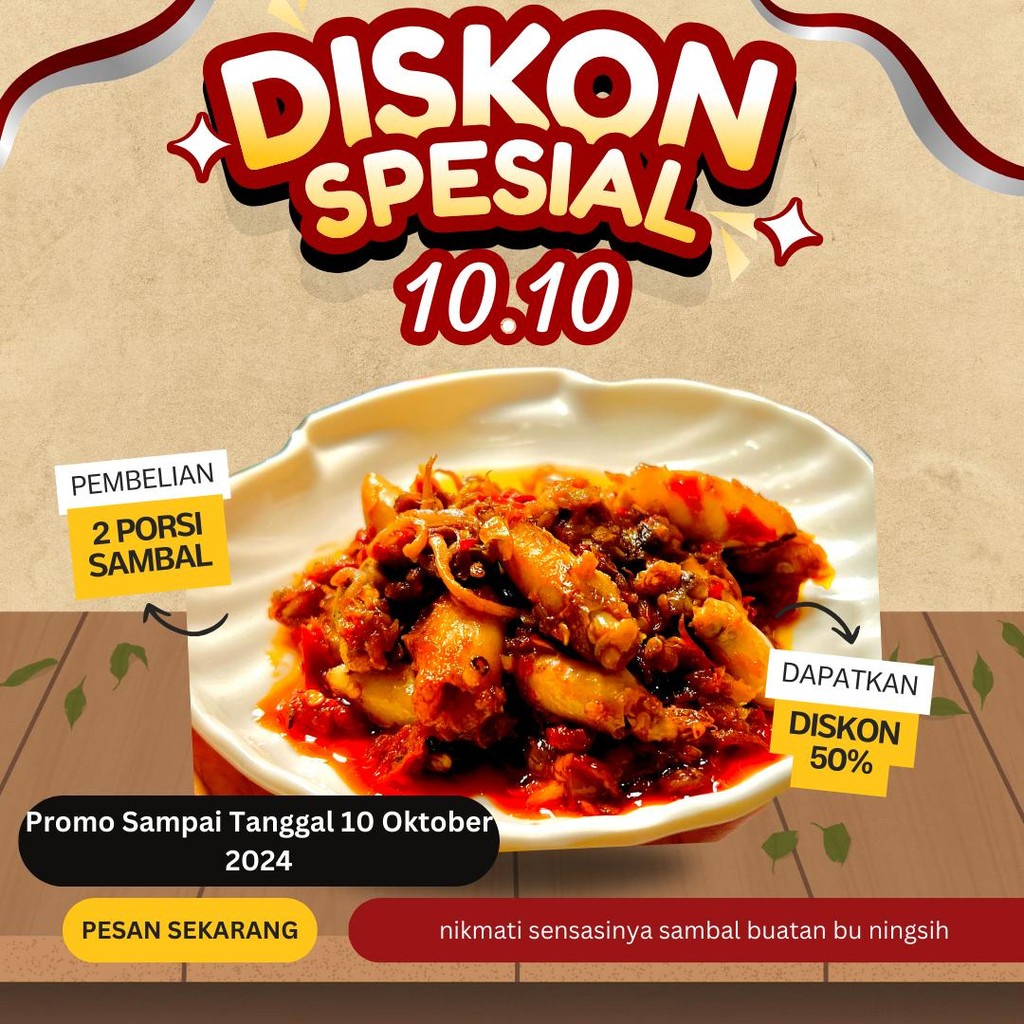 

SAMBAL CUMI PEDAS NAMPOL 120 gr