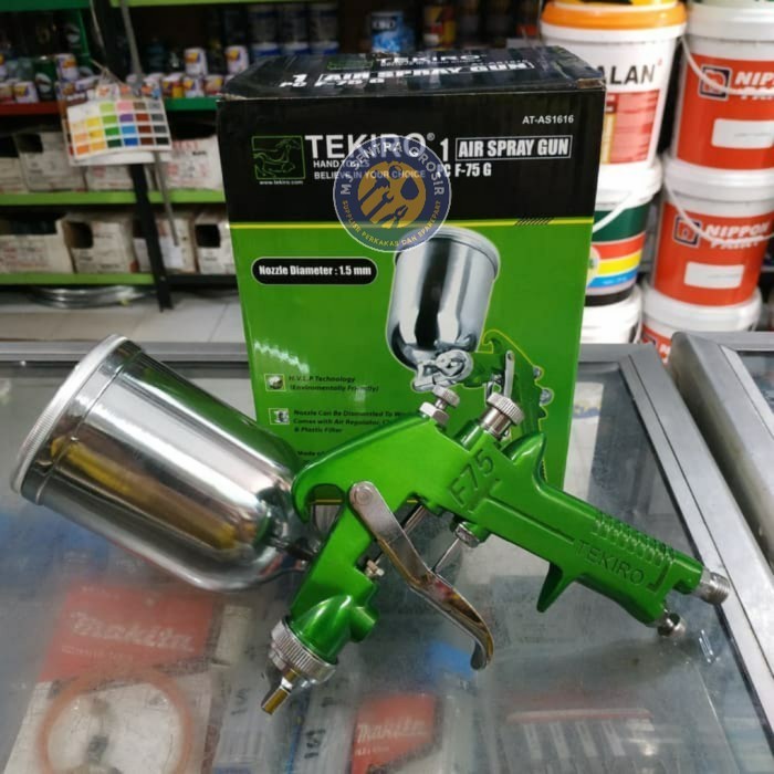 TEKIRO SPRAY GUN F75 / TEKIRO F75 G F 75 TABUNG ATAS / AT-AS1616 ORIGINAL PRODUC
