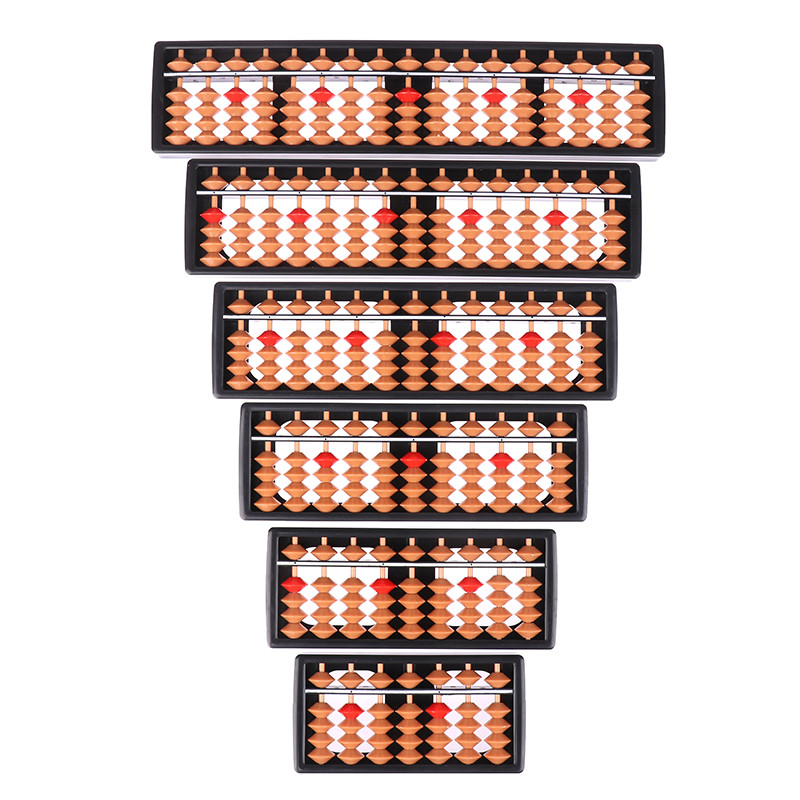 

Mathematics Beginners 7/9/11/13/15/17 Digit Rods New children's Mini Standard Abacus Soroban Calculator Counting Tool