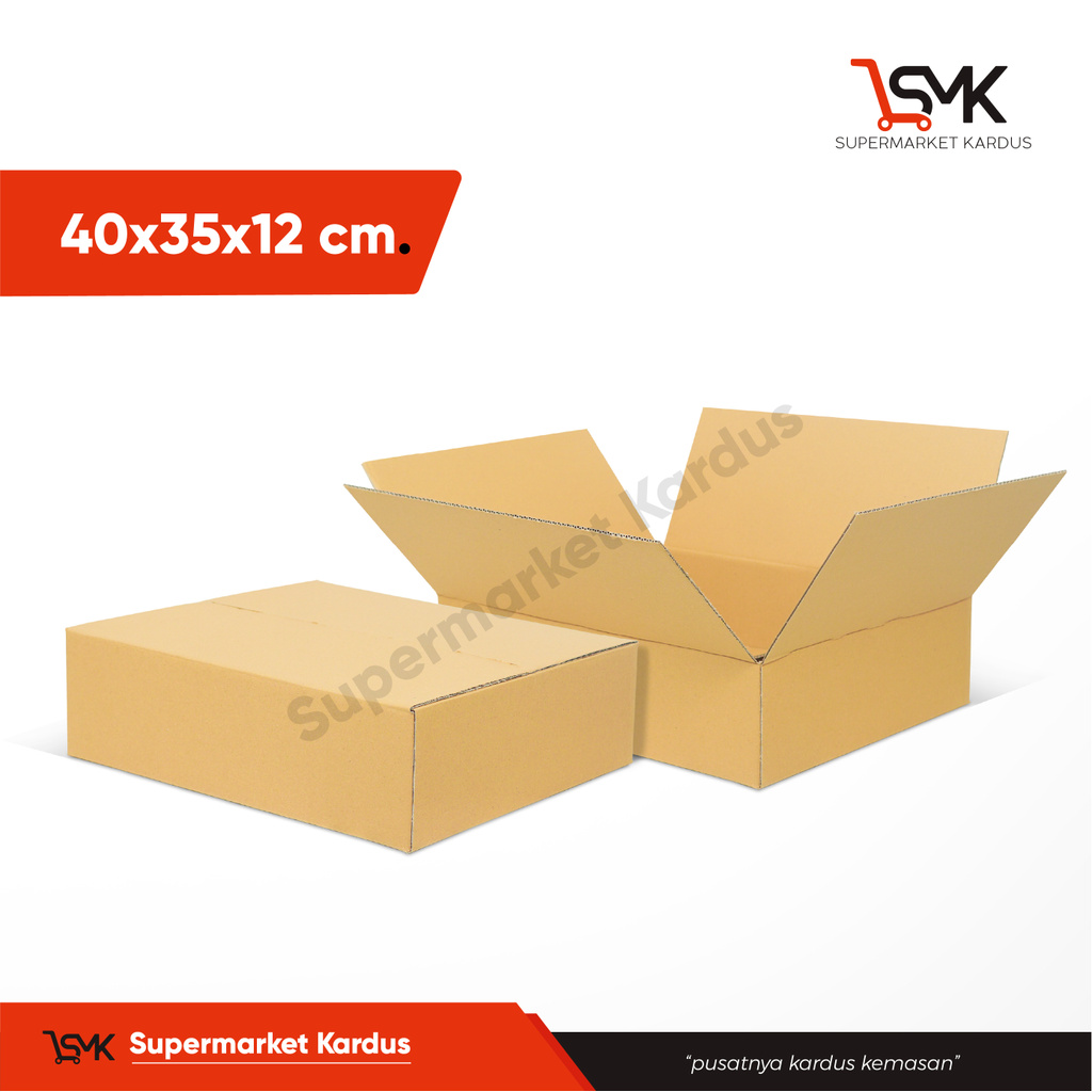 

Box 44X35x12 (T.12) Kardus/Kemasan/Box/Packaging/Normal/A1/KardusKemasan/Karton/bucket/tinggi12