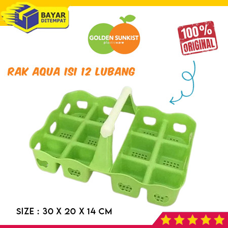 Golden Sunkist Rak Aqua Gelas 12 Lubang Slot