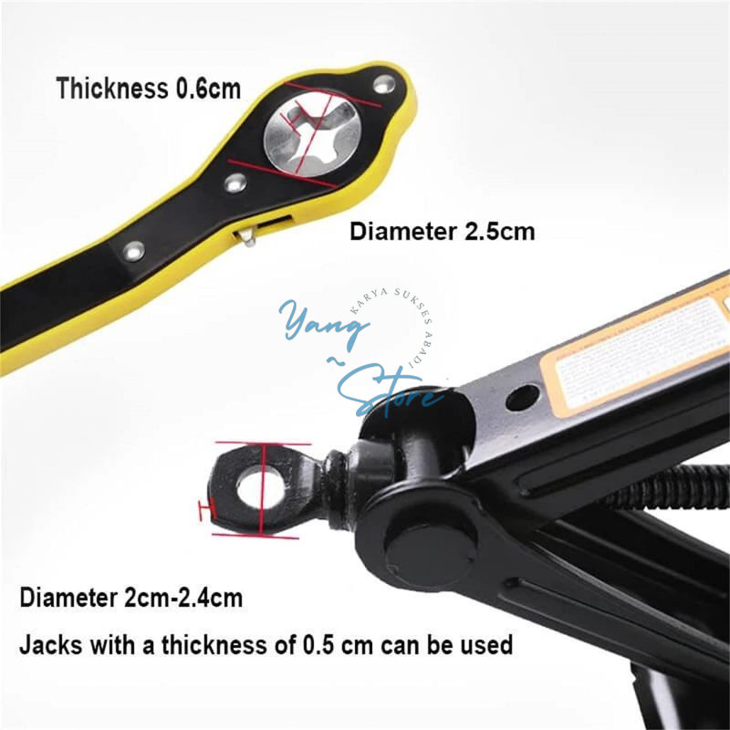 Kunci Ratchet Alat Bantu Gagang Dongkrak Mobil Universal — 6