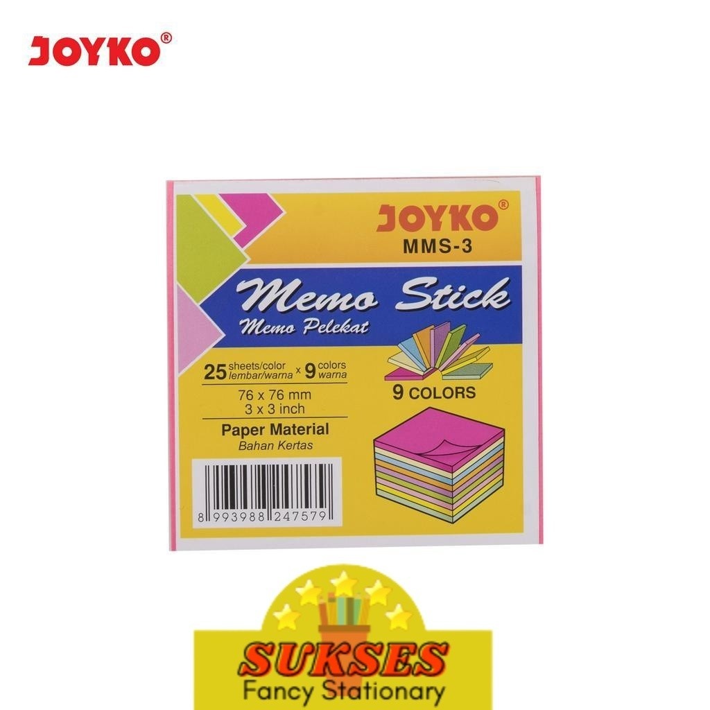 

Memo Stick Sticky Note Kertas Memo Memo Tempel Joyko MMS-3