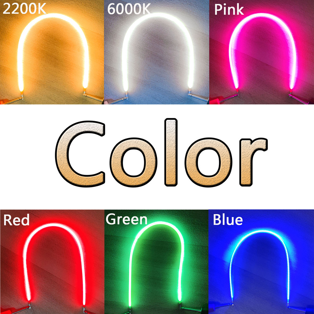 80mm 130mm 300mm DC3V LED Filament Retro Edison Bulb Filament Lamp Parts COB LED Diode Flexible Fila