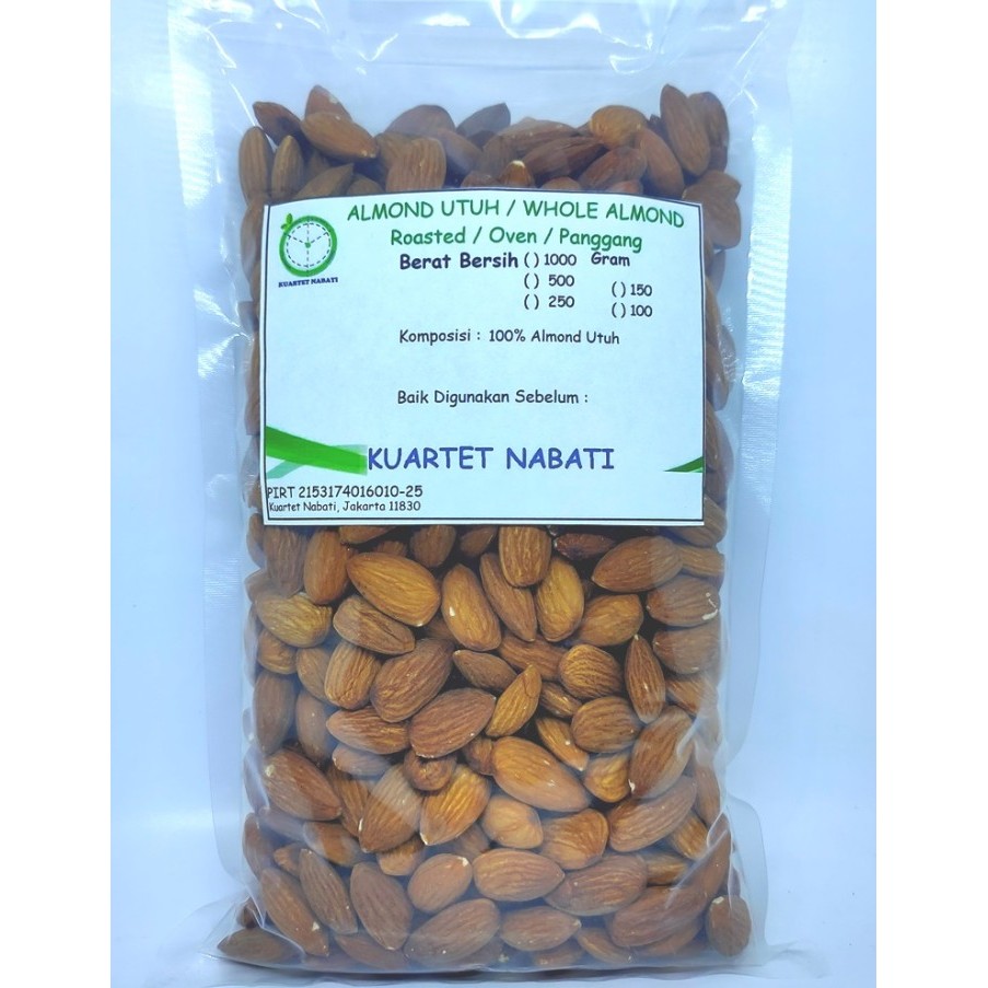 

Best Seller 500gr Almond Kupas Panggang / Roasted Almond Premium