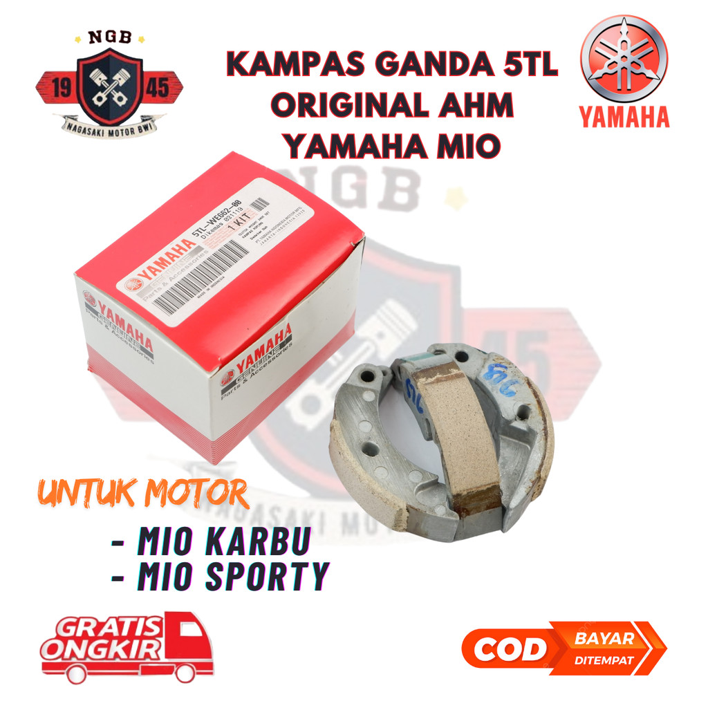 Kampas Ganda Yamaha Mio Karbu Mio Smile Origina l- Kampas Kopling Ganda Mio Sporty Mio Soul ORI 5TL