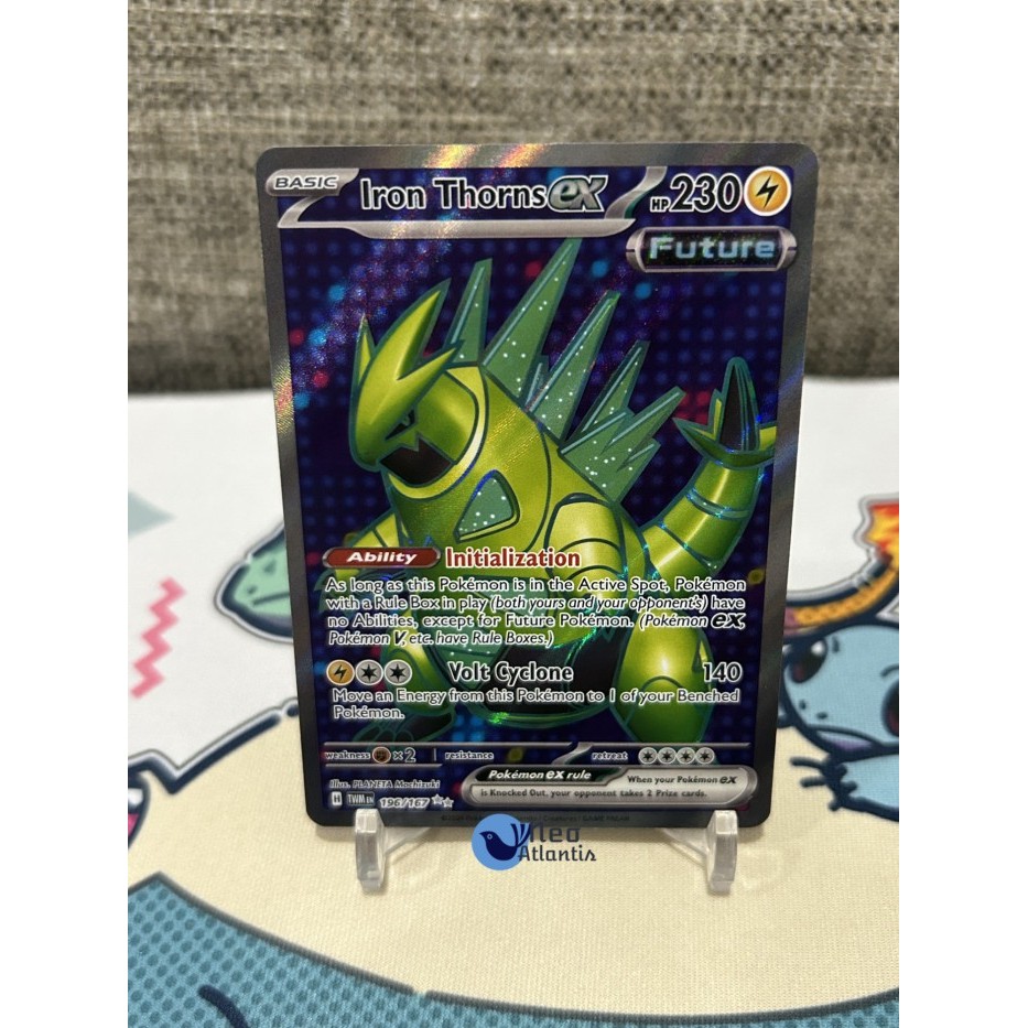 Pokemon TCG English Iron Thorns ex - 196/167 - Full Art Secret Rare Scarlet and Violet: Twilight Mas