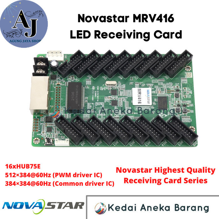 AJstore - Novastar MRV416 LED Receiving Card RC Videotron HUB75 MRV366 MRV316 Ori