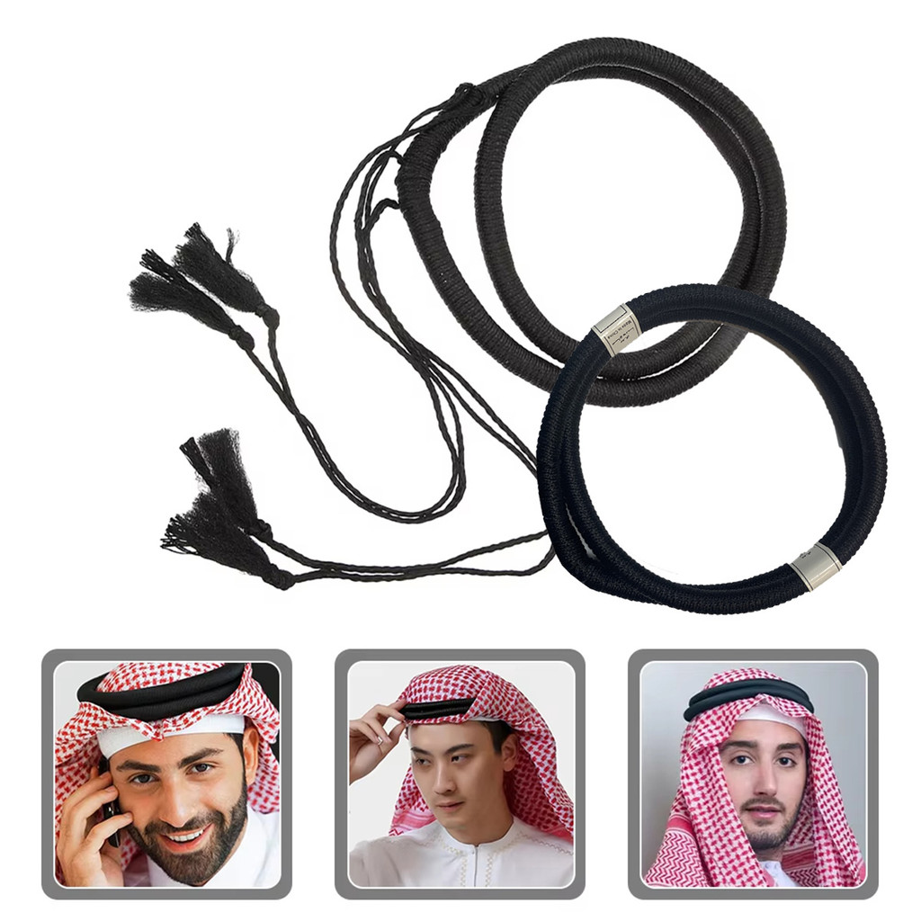 1pcs sorban laki laki Arab Saudi, UEA, Dubai, grosir pabrik igal sorban arab saudi asli