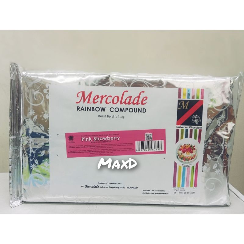 

Mercolade Cokelat Batang Rainbow Compound Rasa Pink Strawberry 1kg