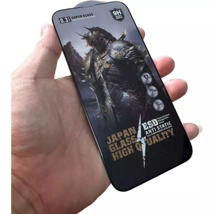 Tempered Glass Full Screen JX-1 Persamaan Universal Anti Static ESD Japan High Quality 1BOX 10PCS