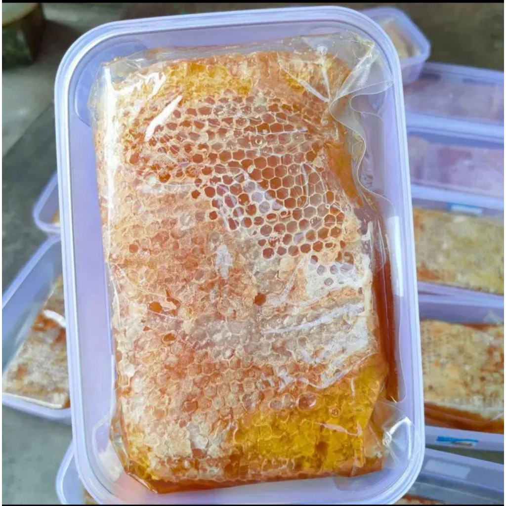 

New Madu sarang lebah asli tanpa campuran 100% berat bersih (250grm)Premium