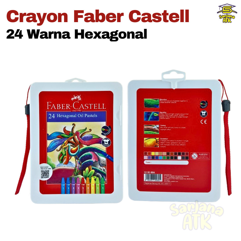 

Crayon Faber Castell 24 Warna HexagonalCO