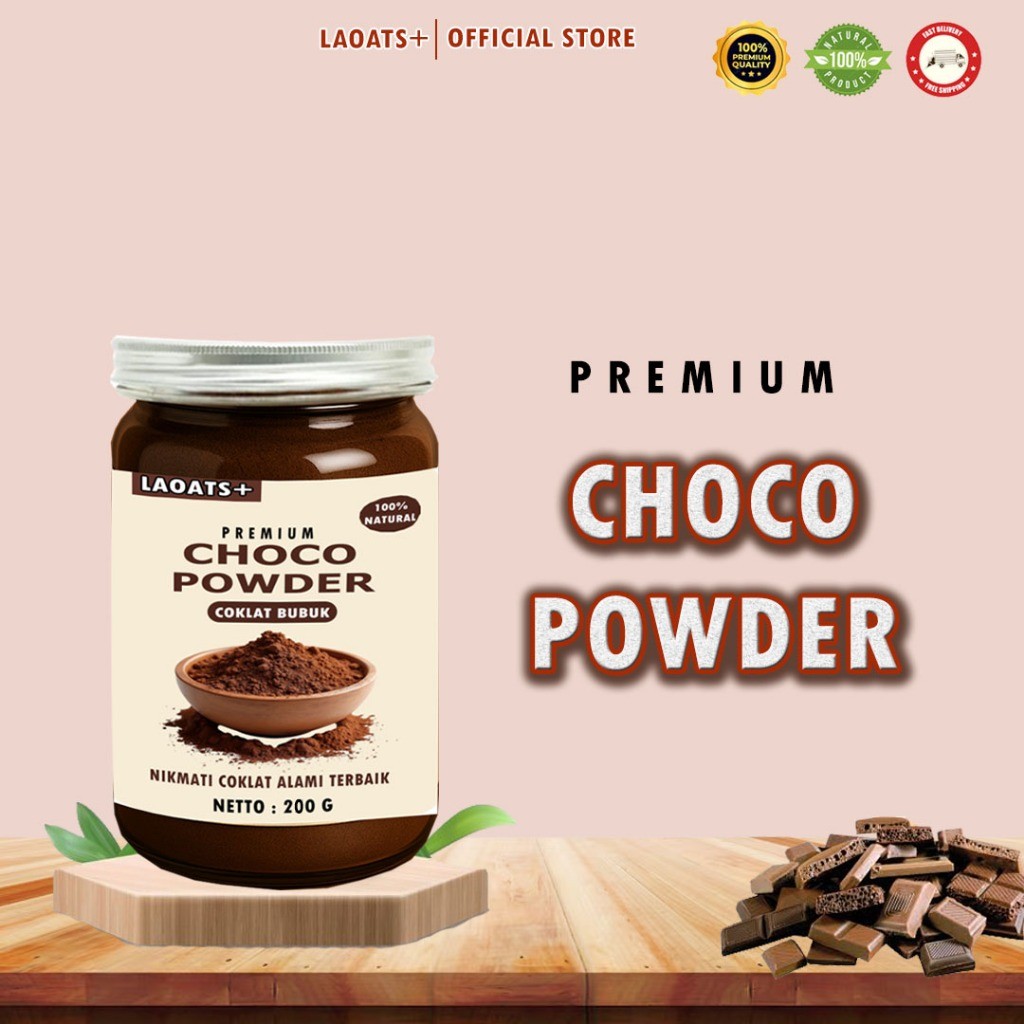 

Coklat Bubuk Premium 200g Laoats