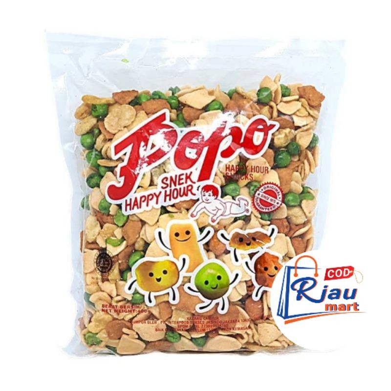 

[oddsolshop] pekanbaru/Popo Snack happy hour 400g popo muruku