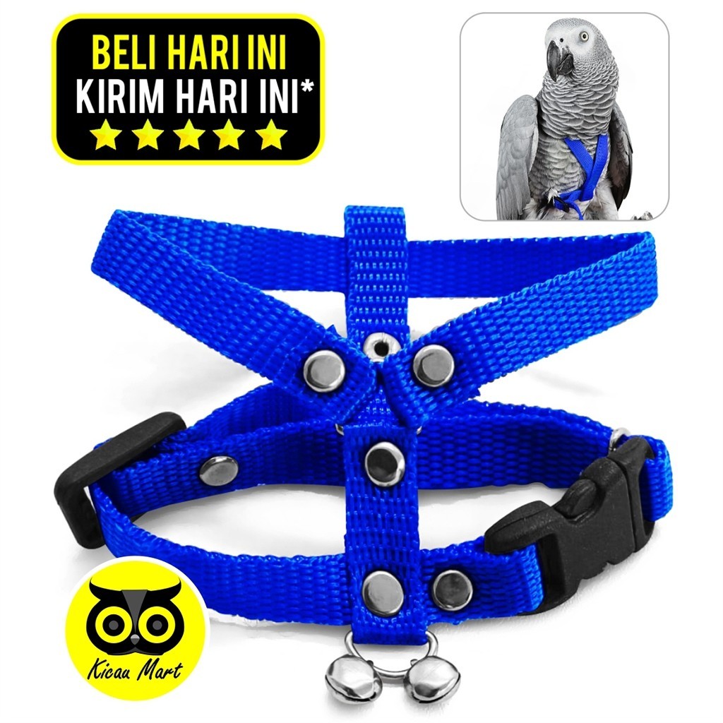 KICAU MART Tali Pengikat Harnes Burung Parrot Merpati Alap Alap Paruh Bengkok Lovebird Dara Nuri Beo