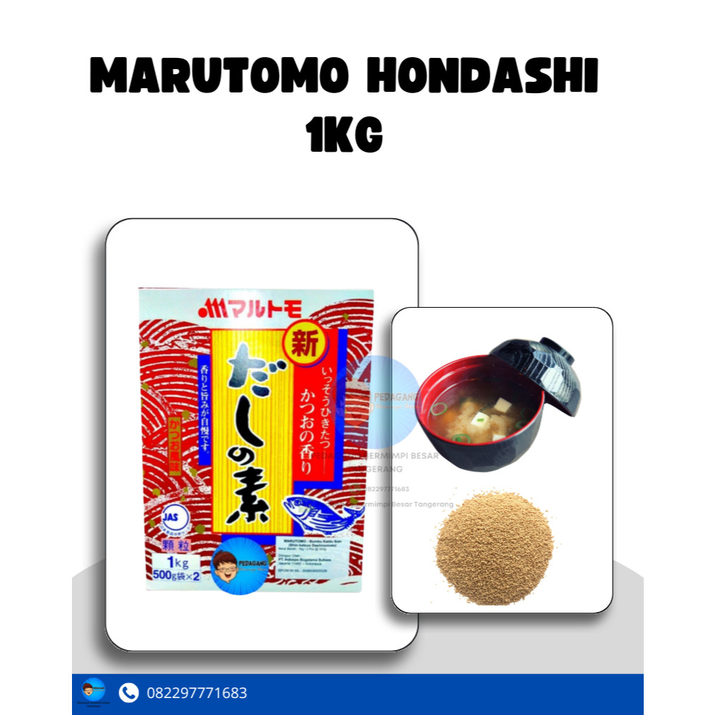 

Marutomo Hondashi 1Kg / Bumbu Kaldu Ikan 1 Kg Dashi