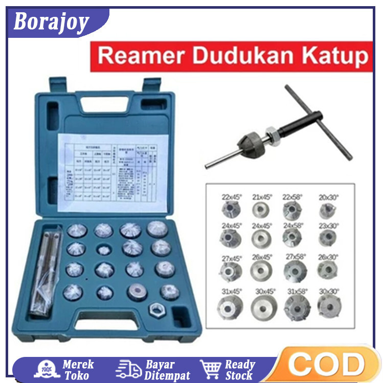 

Motorcycle Repair Cutter Valve Tool Setting Klep Katup Reamer Seat Jok Sepeda Universal Valve Seat Reamer Assembly