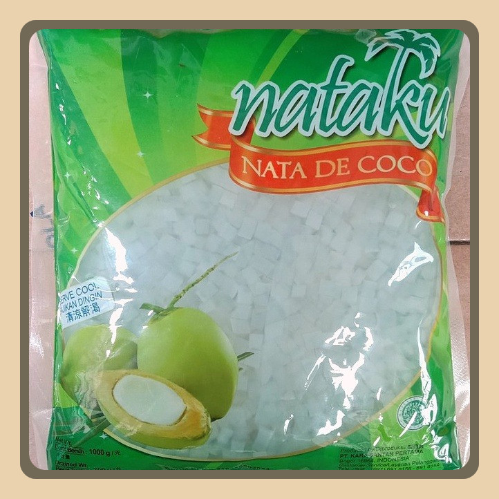 

Kara Nataku Nata De Coco 1 Kg – Sari Kelapa Mini 5 Mm - Topping Minuman Boba