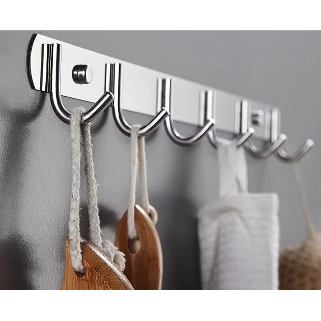 FM Kapstok Stainless Steel Anti Karat / Gantungan Baju Hook Kait Kamar Mandi R1294