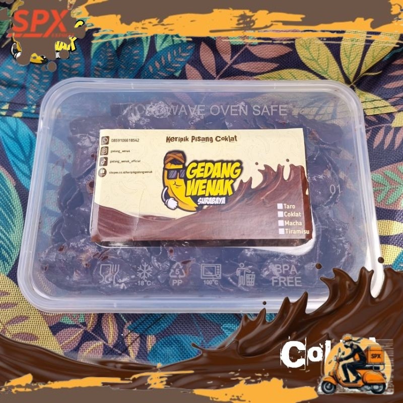 

GUTDAY Keripik Pisang Coklat Lumer / Varian Tepak Rasa Coklat JZL