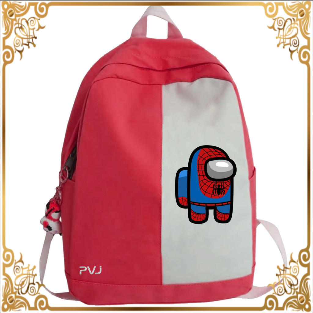 TD Tas Ransel Motif Spiderman - Among Us Tas Anak Laki Laki Fashion Kids A1 94