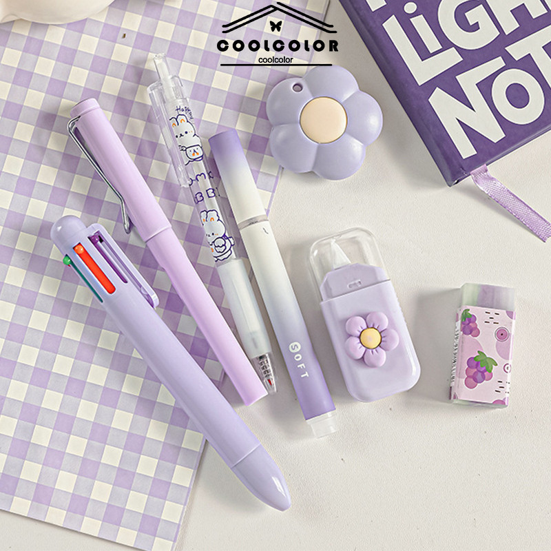 

COD❤️Set Alat Tulis Alat Tulis Kreatif Lucu Set Alat Tulis Belajar Siswa 7-piece Set-Cl