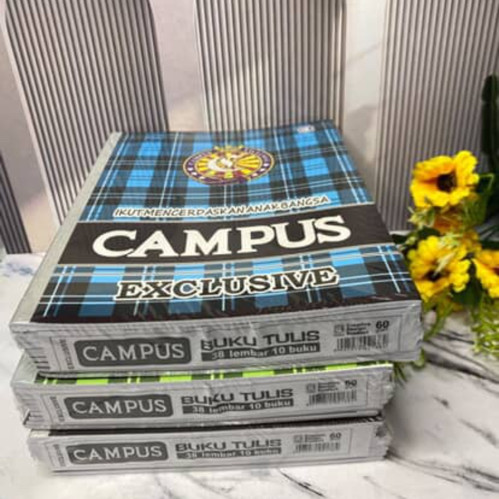 

Buku Tulis Campus Exclusive (Ukuran Standar) isi 38 Lembar(1 Pak isi 10 Buku) Murah Kualitas Bagus