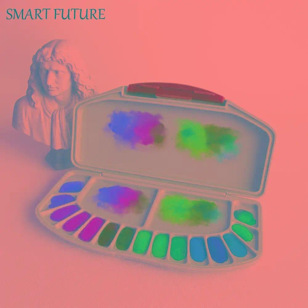 

Easy Clean 16-Well Watercolor Palette Artist Grade Leak-proof Color Mixer Lightweight Drawing Tool Sketch