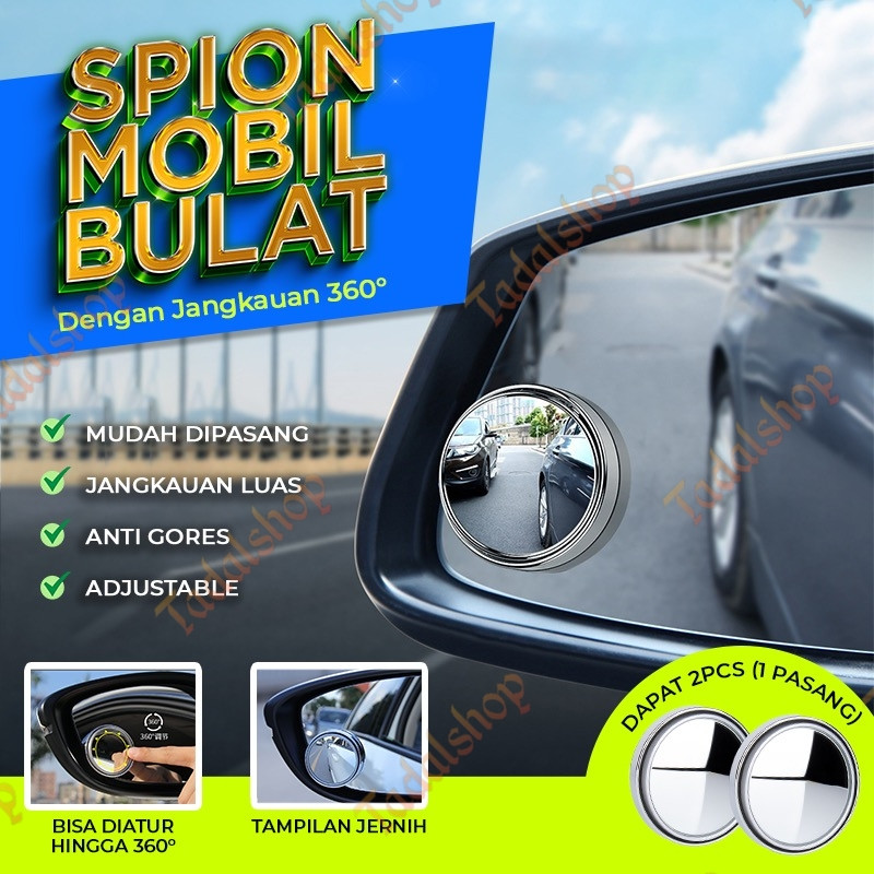 Spion mobil bulat/spion bulat mobil/spion mobil tambahan/kaca spion mini cembung