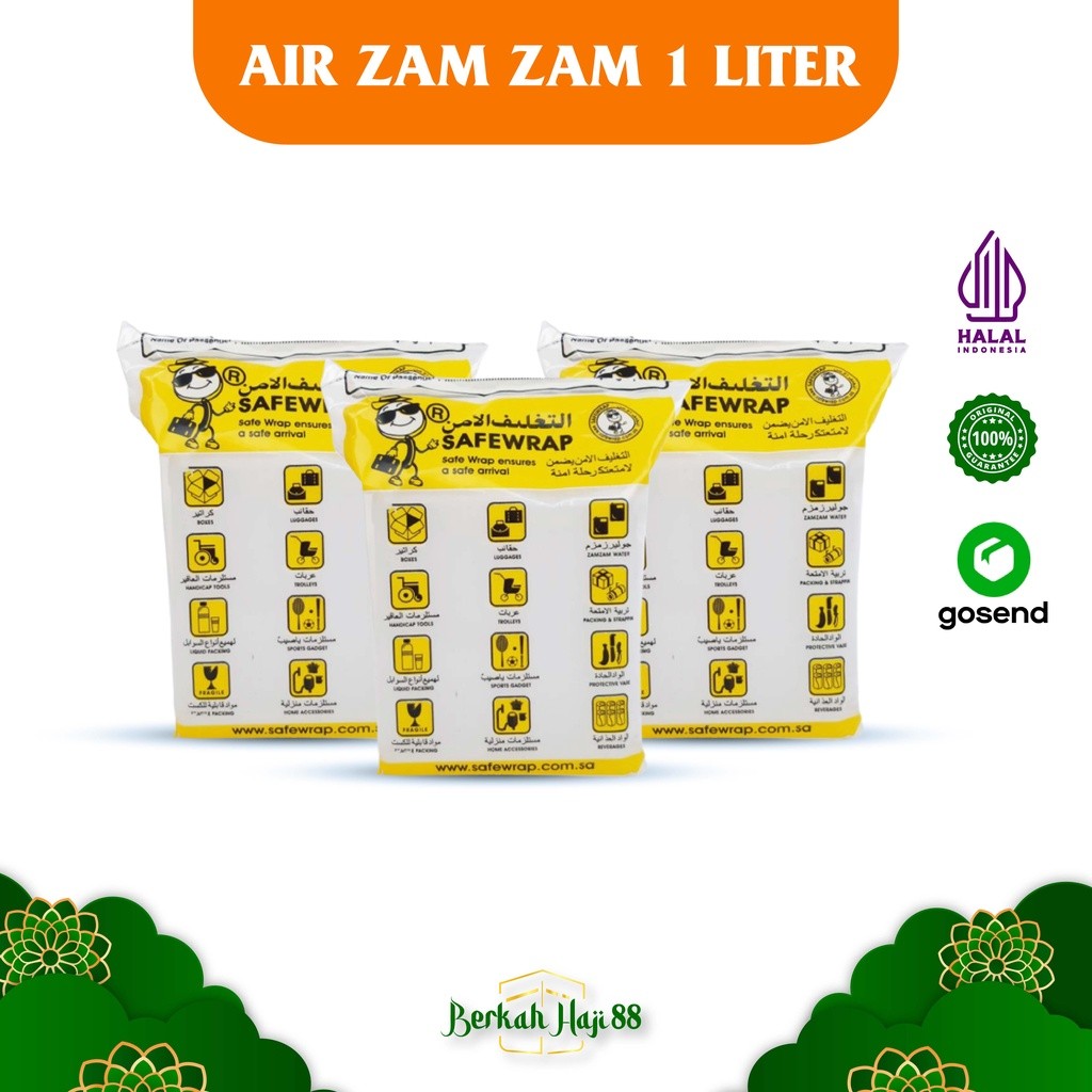 

AIR ZAMZAM 1 liter TERMURAH Kuning Original Oleh Oleh Haji dan Umroh