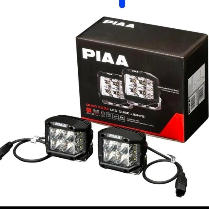 PIAA Quad Edge 4" LED Cube Lights Lampu Tembak / Sorot Mobil - Putih